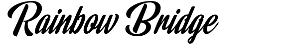 Rainbow Bridge font preview
